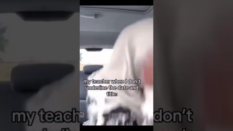 Thumbnail for When the Teacher Overreacts to One Tiny Mistake showing a funny school moment about forgetting to underline the date