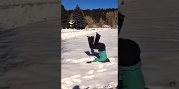 A funny YouTube Shorts moment showing a normal scene suddenly turning into chaos.