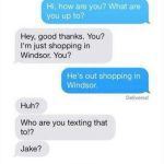 Text message prank causing confusion between friends