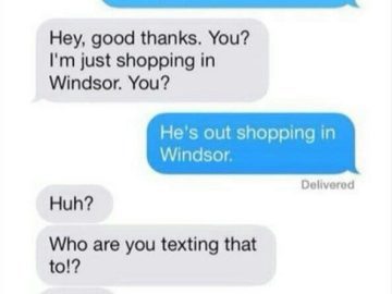 Text message prank causing confusion between friends