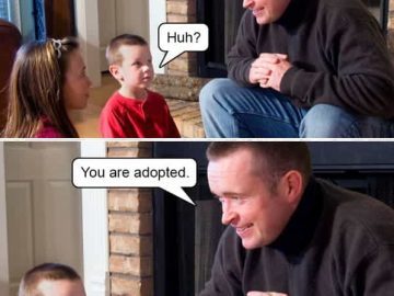 Man tells kids that one man's trash is another man's treasure.