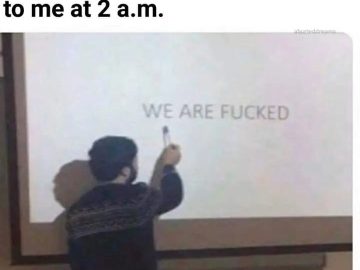 Person pointing at screen projecting anxiety about the future.