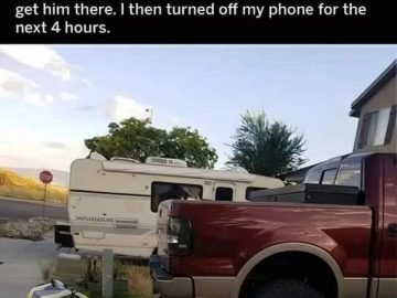 Dad uses trailer attached to truck in carseat mix-up.