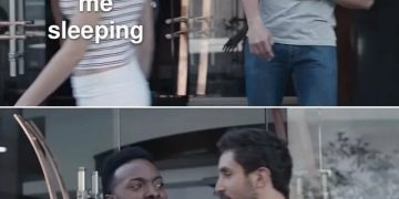 Ghosts stopped by a protective blanket in a humorous meme image.