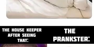 Bed prank with blanket shaped like a body, phone cord is a crime scene outline.