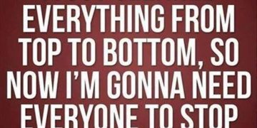 Humorous text about cleaning and wanting to live alone after cleaning.