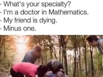 Group aids friend while math doctor offers an unexpected solution.