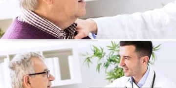 Elderly man asks doctor for test results with surprising dark humor.