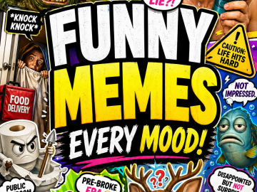 A chaotic funny meme roundup thumbnail with bold text and exaggerated reaction-style meme moments