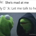 Kermit the Frog meme with a hooded doppelganger in a humorous scene.