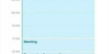Introvert's daily schedule highlighting the stress of a meeting.
