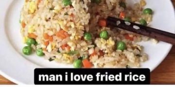 Fried rice meme playing on the acronym MILF humorously