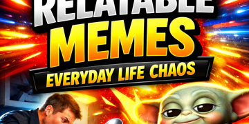 Collection of relatable everyday life memes showing common funny situations