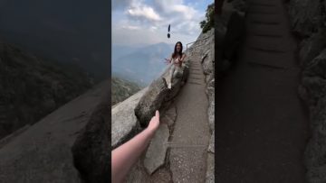 Funny video thumbnail showing a confident moment turning into an unexpected fail