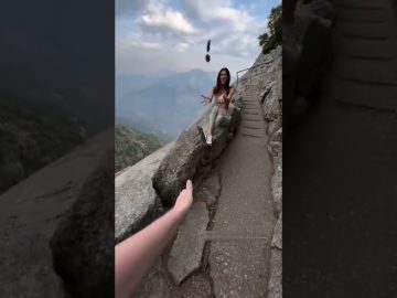 Funny video thumbnail showing a confident moment turning into an unexpected fail