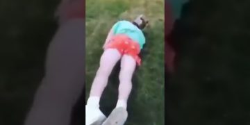 Thumbnail for a funny fail video featuring pool slips, treadmill crashes, chair fails, and awkward everyday wipeouts.