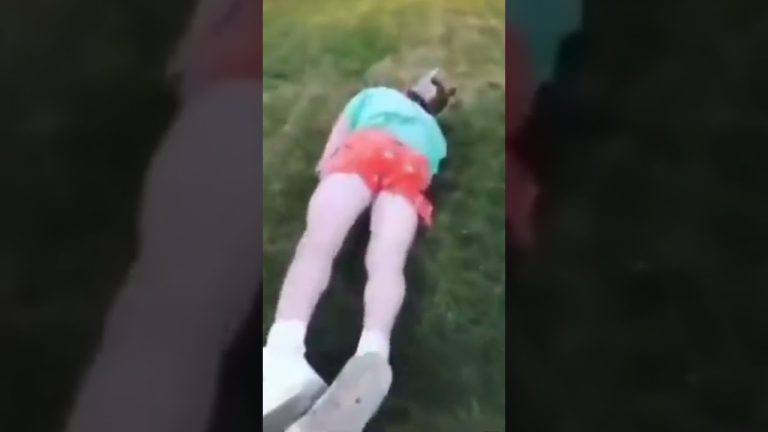 Thumbnail for a funny fail video featuring pool slips, treadmill crashes, chair fails, and awkward everyday wipeouts.