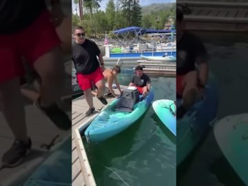 Funny video thumbnail showing a moment that instantly backfires into a hilarious fail