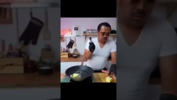 Funny video thumbnail showing a calm moment suddenly turning into a chaotic fail