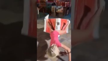 Funny YouTube Shorts thumbnail showing a split-second moment that becomes hilarious