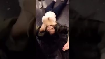 Shirtless man at the top of a staircase moments before a homemade stunt goes wrong.