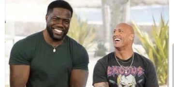 Bodybuilders smiling at gym starter with caption "I see you, big dog!"
