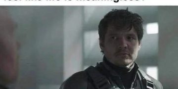 Meme of a concerned man reacting to a speeding existential question.