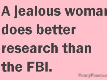 Pink meme: A jealous woman does better research than the FBI.