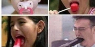 Four stages of life meme, humorous progression from baby to adult.