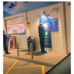 Mannequin posed at ATM, causing people to wait in line