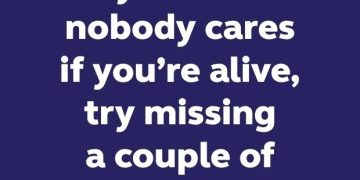 Humorous quote about missing car payments for attention.