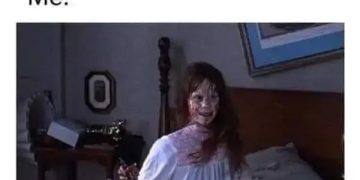 Meme of a person hilariously looking obvious despite instructions