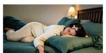 Person asleep holding phone, ignoring messages online.