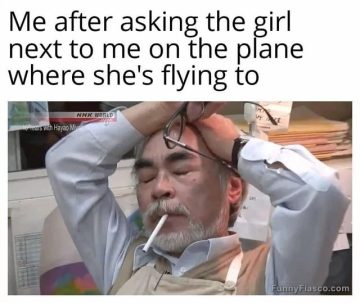 Man facepalming after awkward plane conversation mishap.