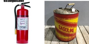 Prank gone wrong with a fire extinguisher filled with gasoline