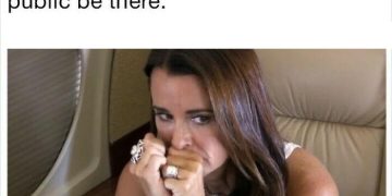 Woman looking nervous in public space meme about social anxiety.