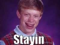 Meme of a boy at a funeral with "Stayin' Alive" ringtone mishap