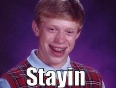 Meme of a boy at a funeral with "Stayin' Alive" ringtone mishap
