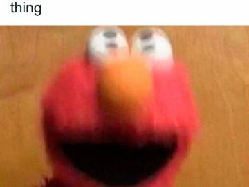 Blurry red puppet reacting to sleep falling sensation.
