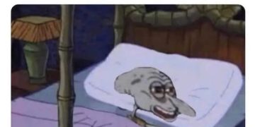 Cartoon character trying to get 8 hours of sleep in 3 hours.