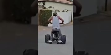 Man slipping and falling on an icy sidewalk during a funny instant regret fails compilation.