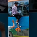 Funny YouTube Short showing the tense buildup before an unexpected fail