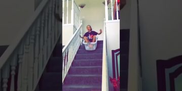 Funny YouTube Short showing a normal moment quickly turning into an unexpected situation.