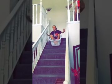 Funny YouTube Short showing a normal moment quickly turning into an unexpected situation.