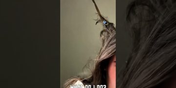 A funny fails compilation showing a bug tangled in freshly washed hair, a trampoline wipeout, a messy café bite, and a police cyclist falling off a bike.